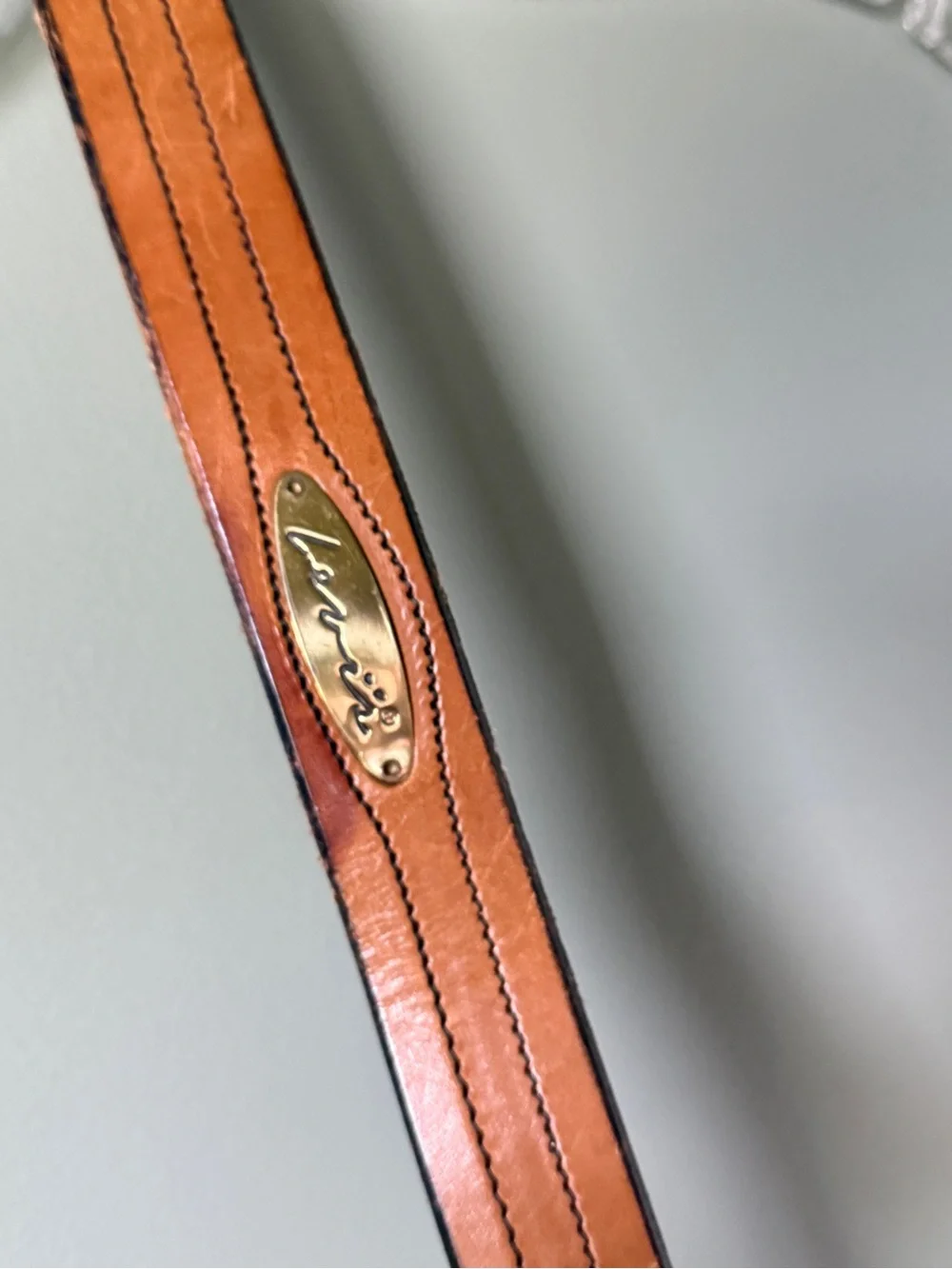 Levi's Vintage Belt - Brown Leather - Brass Buckle/ Tag